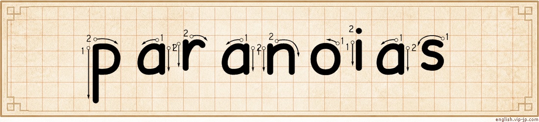 paranoias lettering