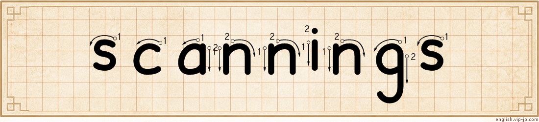scannings lettering