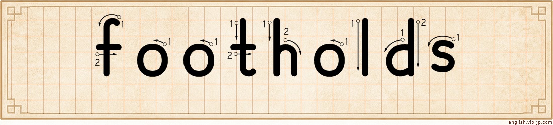footholds lettering