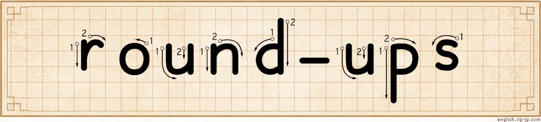 round-ups lettering
