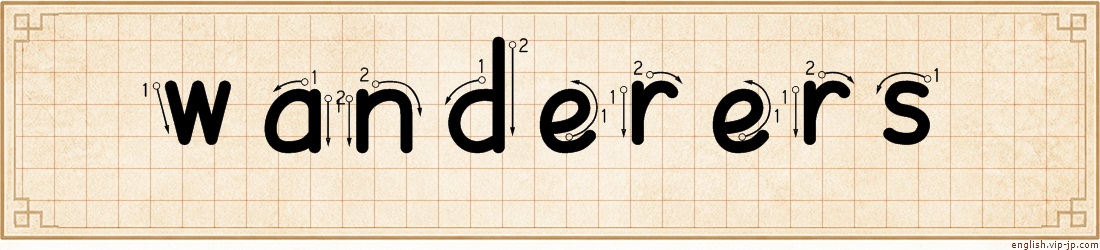 wanderers lettering