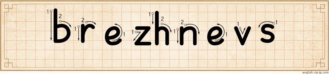 brezhnevs lettering